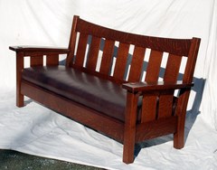 Accurate replica of the rare L. & J. G. Stickley drop arm settle